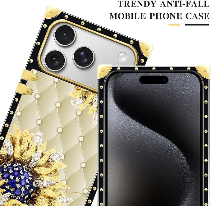 for iPhone 17 Pro Case Luxury Golden Decoration - Image 4