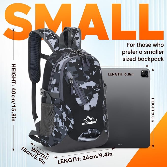 sunhiker Small Hiking Backpack Women Men 20L Lightweight Travel Backpack - Image 4