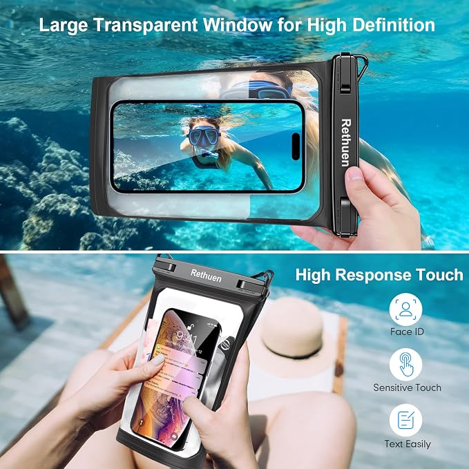 Large Waterproof Phone Pouch, Cell Phone Dry Bag - Image 5