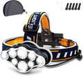 Rechargeable Headlamp, 8 LED Headlamp Flashlight 18000 Lumen 8 Modes by Ochter