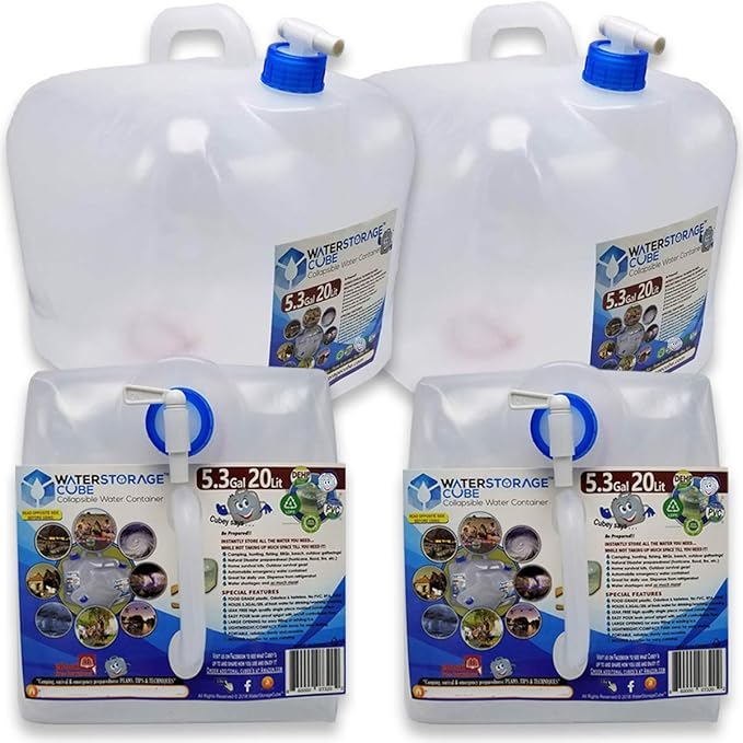 WaterStorageCube BPA Free Collapsible Water Container by WaterStorageCube%C2%AE