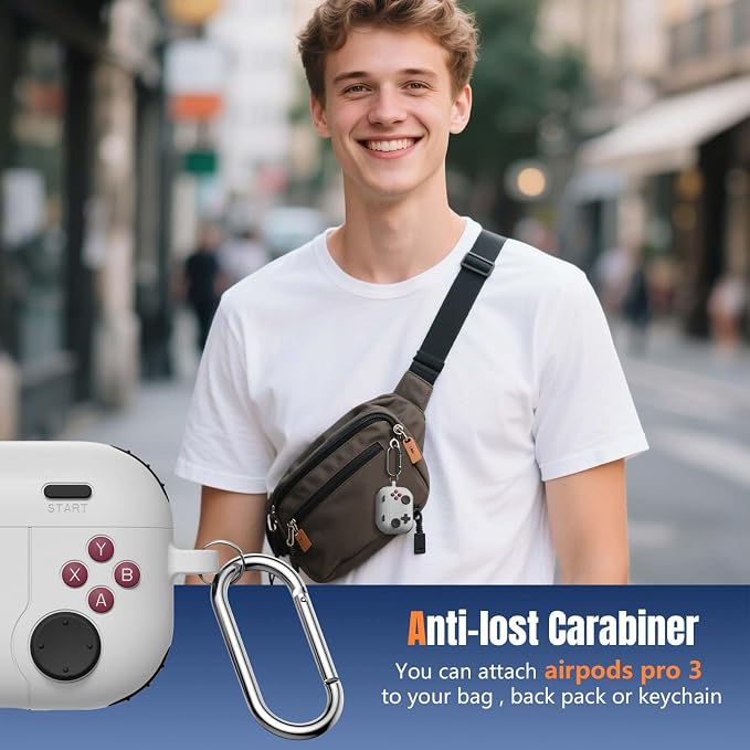 Game Case for AirPods Pro 3 Case 2025, Shockproof Silicone Cover for Apple - Image 7