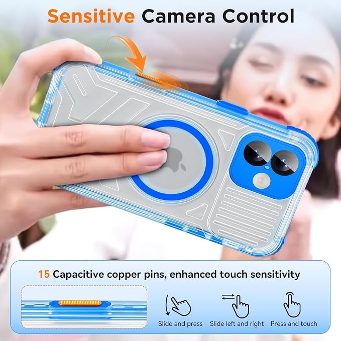 WIFORT for iPhone 16 Waterproof Case, Fit for Magsafe Full Body Magnetic - Image 5