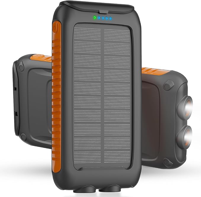 Solar Charger Power Bank 49800mAh Portable Solar Phone Charger by Luvknit