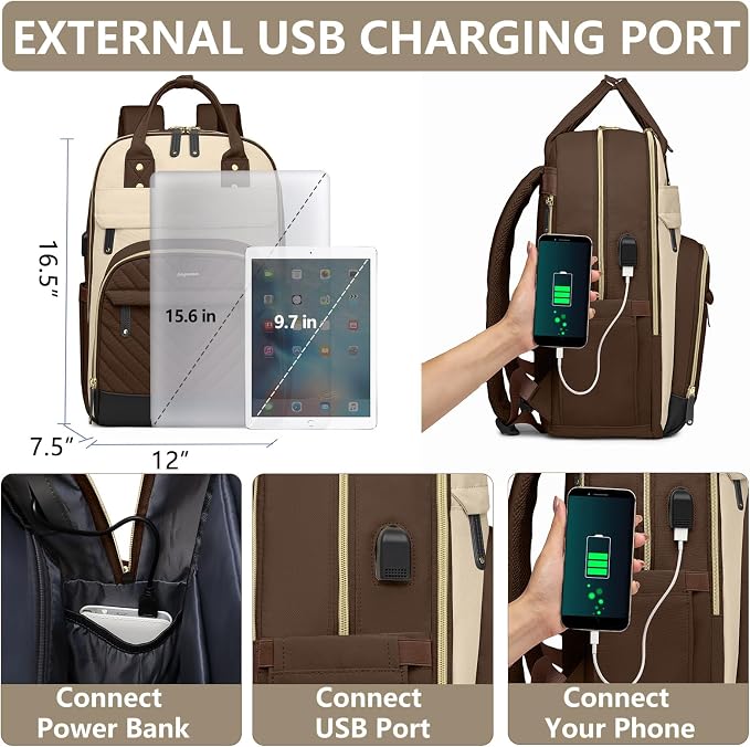 Laptop Backpack for Women Work Bag - Image 4