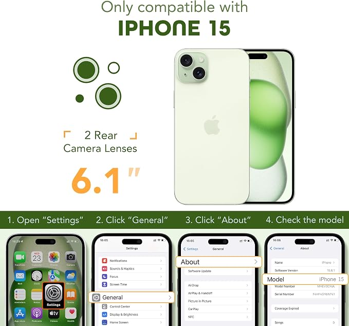 TIESZEN for iPhone 15 Case, Compatible - Image 9