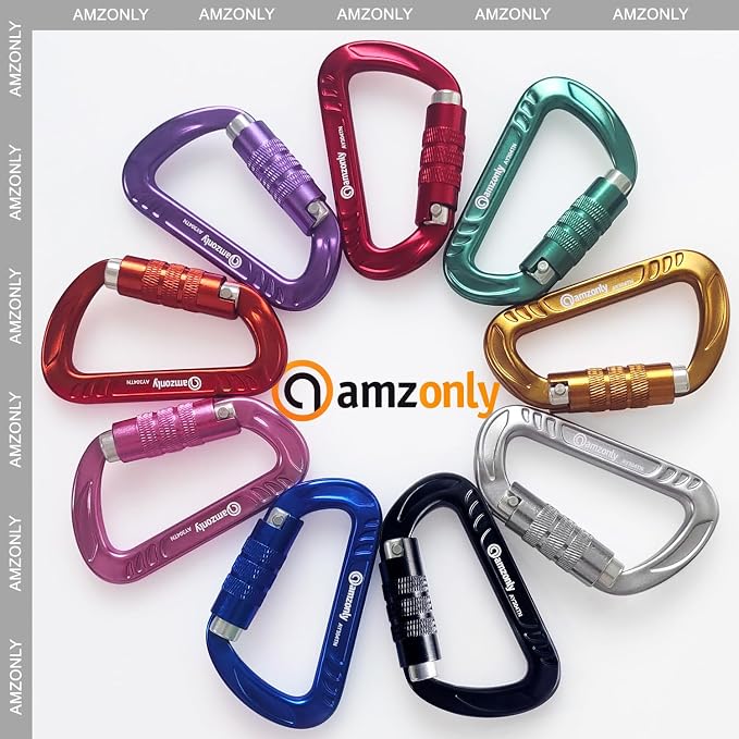 3inch Auto Locking Carabiner Clips Heavy Duty, 12KN /2697lbs Lightweight - Image 7