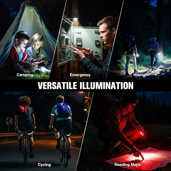 RECHOO Rechargeable Flashlights High Lumens 4Pack, Magnetic EDC Flashlight - Image 7