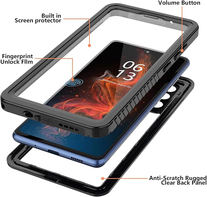 ANTSHARE for Samsung Galaxy S20 FE 5G Case Waterproof, Built in Screen - Image 4