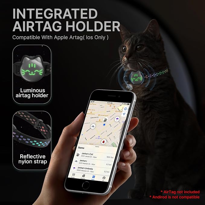 Waterproof Airtag 2nd & 1st Cat Collar, Breakaway Cat Airtag Collar - Image 5