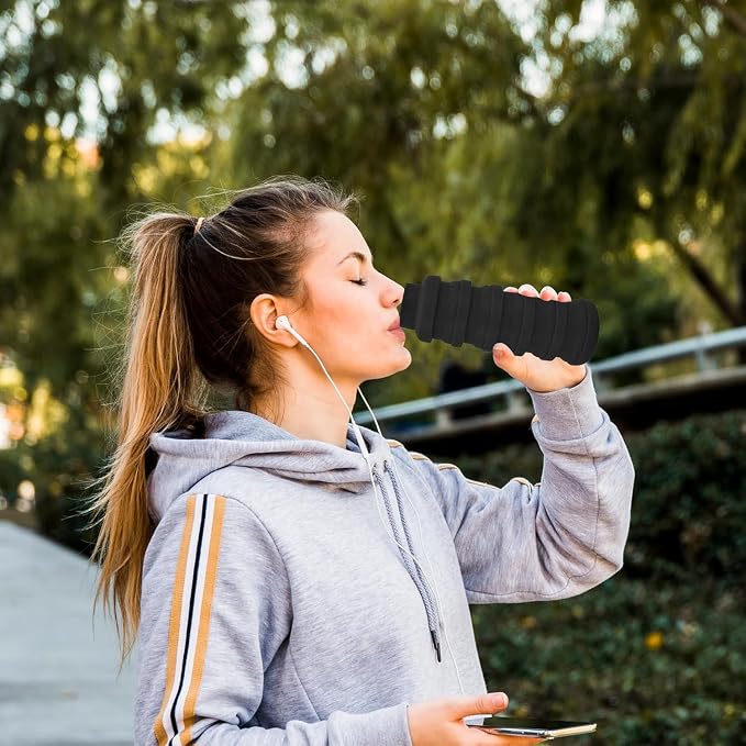 Collapsible Water Bottles 24oz, Odorless BPA-Free Silicone, Leak-Proof Foldable - Image 5