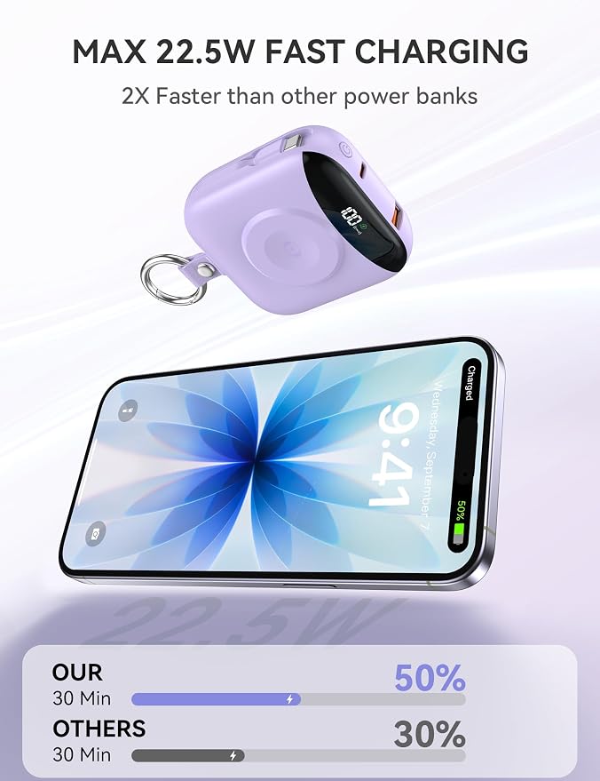 Portable Charger, 10000mAh 22.5W Fast Charging Power Bank - Image 4