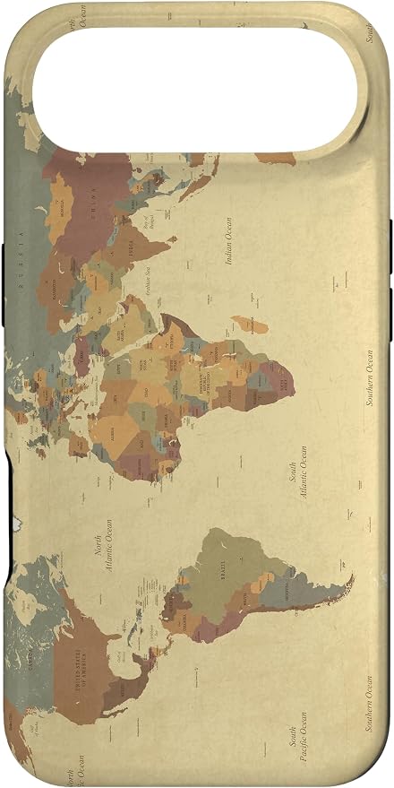 Globe Map Smartphone Cell Cover Gift World Map Pattern Phone Case by Unknown