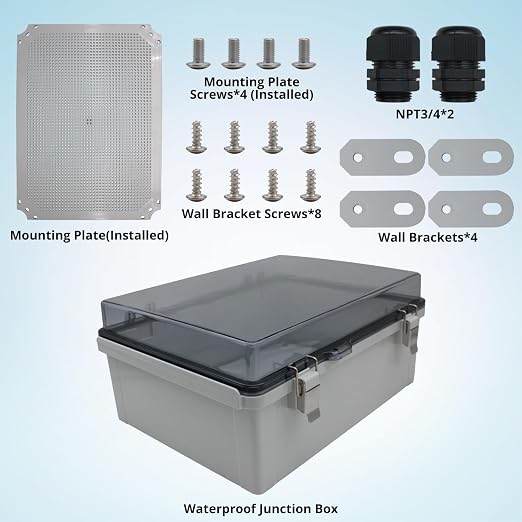 MAKERELE Extra Large Outdoor Electrical Enclosure Boxes Waterproof IP67 - Image 3