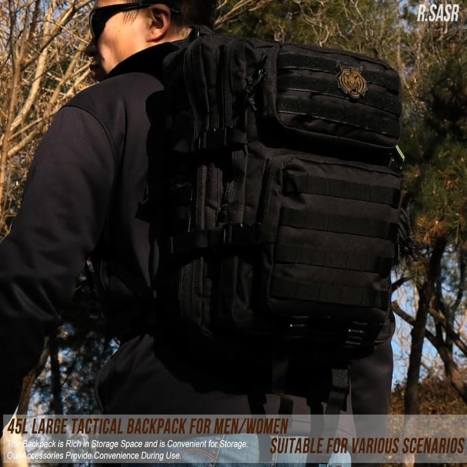 45L Tactical Backpack for Men Women, Military Assault Pack - Image 6