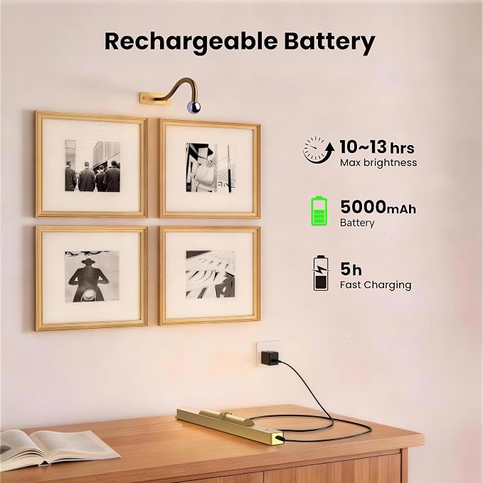 Wireless Picture Light Battery Operated, 16in Picture Light - Image 5