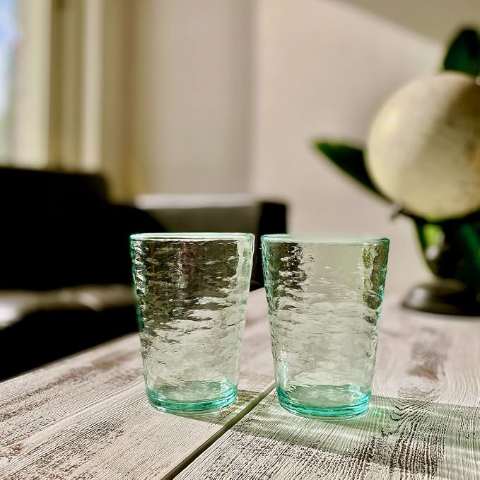 KLIFA- RIPPLE- 16 ounce, Acrylic Tumbler Drinking Glasses Cups, Stackable - Image 7