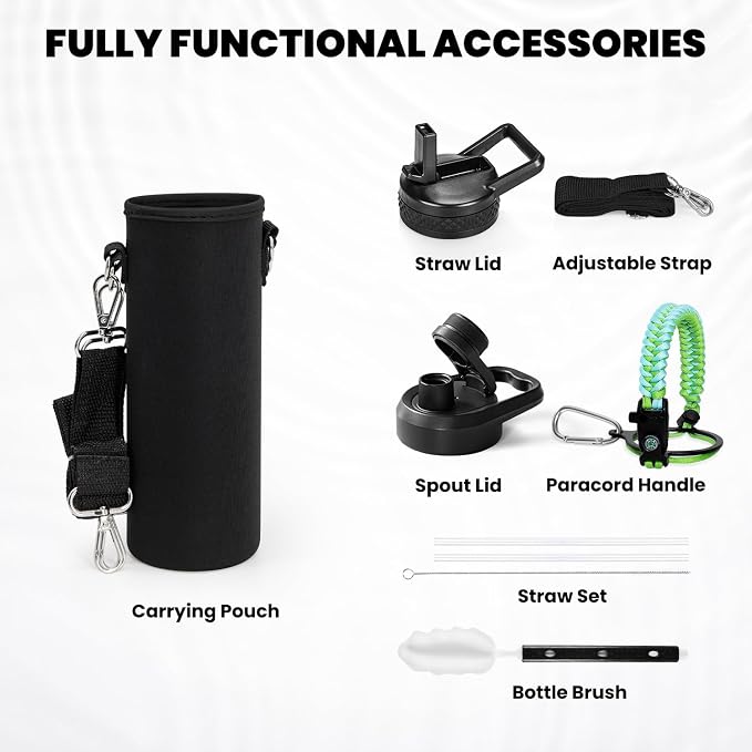 RAYMYLO Insulated Water Bottle 24oz, Triple Wall Vacuum Stainless Steel - Image 6