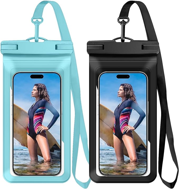 Waterproof Phone Case, with Inside Card Pack, IPX8 Under Water Phone Bag by Vsagier