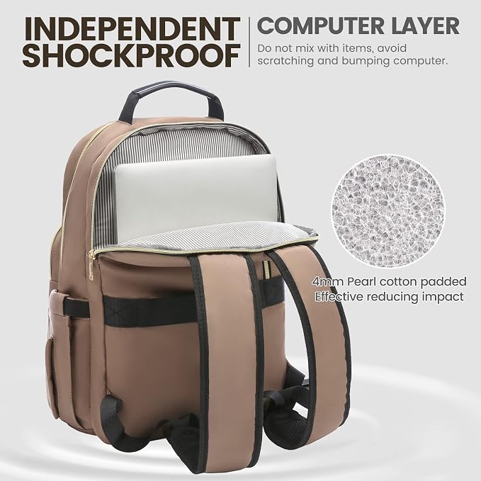 LOVEVOOK Laptop Backpack for Women 17.3 inch, Cute Womens Travel Backpack Purse - Image 3