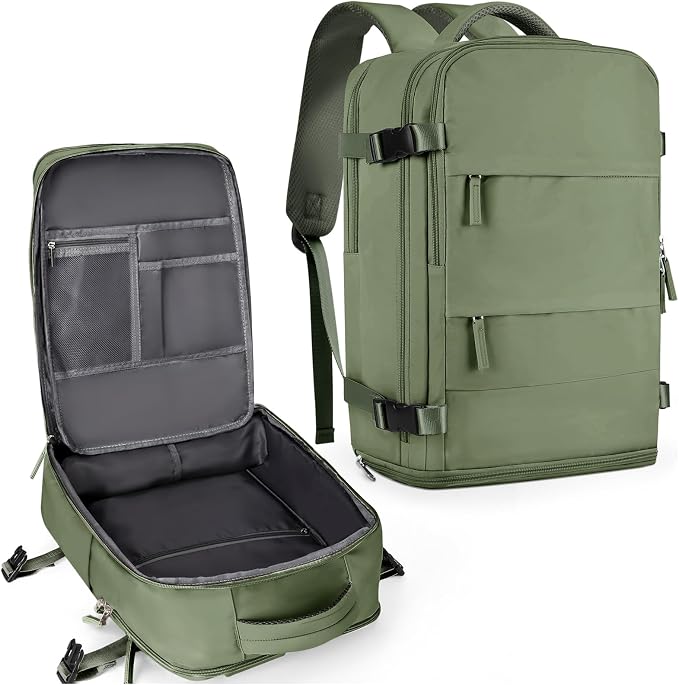 coowoz Large Travel Backpack For Women Men, Carry On Backpack Flight Approved by coowoz