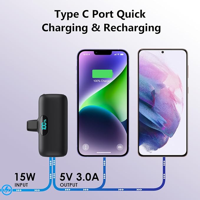 Mini Portable Charger for iPhone 14/13 Series, Upgraded 5000mAh PD Fast - Image 6