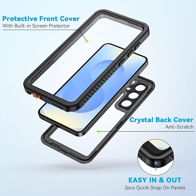 Lanhiem Magnetic for Samsung Galaxy S25 Phone Case, IP68 Waterproof Dustproof - Image 4