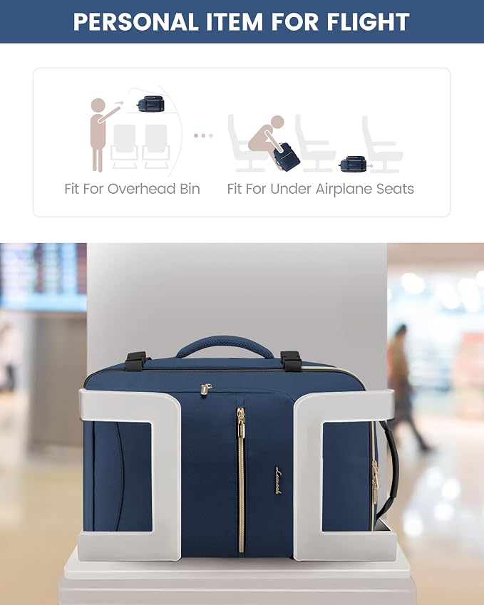 LOVEVOOK Travel Backpack for Women & Men 40L, Airline Approved Carry On - Image 4
