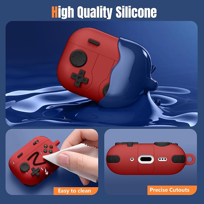 Getino Game Case for AirPods Pro 3 Case 2025, Shockproof Silicone Cover for - Image 4