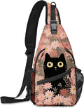 FyLybois Cat Sling Bag for Women Lightweight Crossbody Backpack Casual Daypack by FyLybois