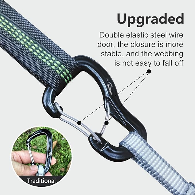 Heavy Duty Carabiner Clip Hook 8KN, - Image 3