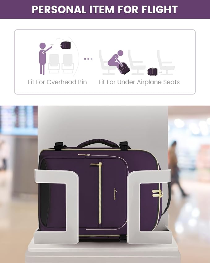 LOVEVOOK Travel Backpack for Women & Men 40L, Airline Approved Carry On - Image 4