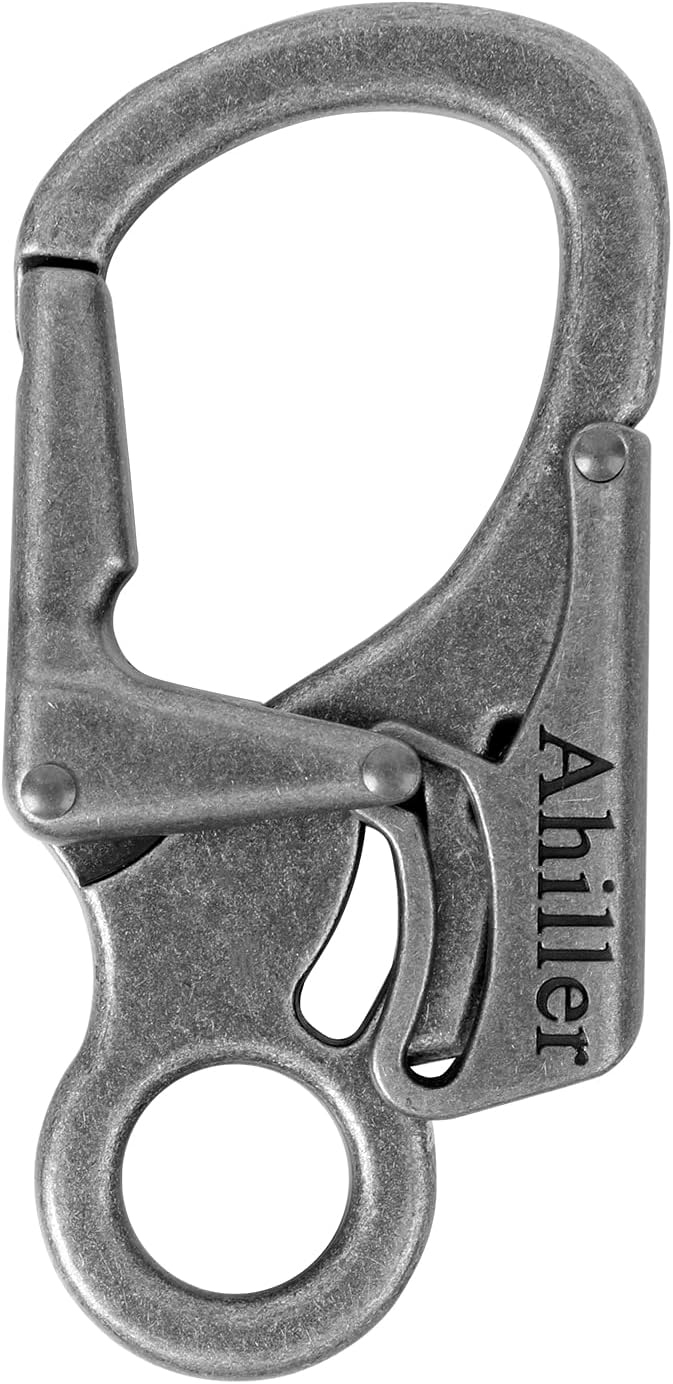 Ahiller Carabiner Clip, Double Anti-Misopening Locking Design, Key Ring Clip by Ahiller