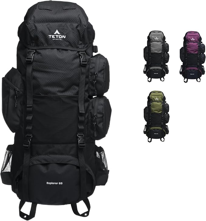 Teton 65L Explorer Internal Frame Backpack by Teton