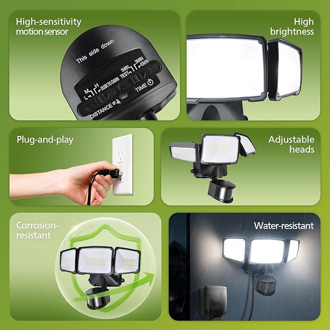 Philips 36W Motion Sensor Security Lights Outdoor, 3800 LM LED Dusk to Dawn - Image 2