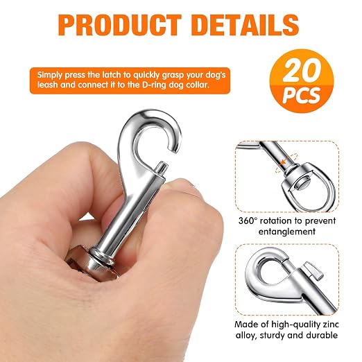 Therwen Heavy Duty 2.76 Inch Flag Hooks Clasp Single Ended Clip Hooks - Image 3