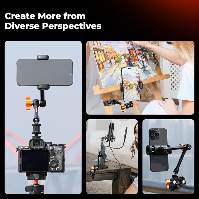 K&F CONCEPT 9.8" Magic Arm Clamp - Image 6