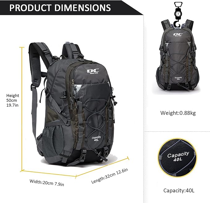 Diamond Candy Waterproof Hiking Backpack - Image 6