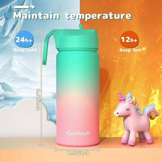 Kids Water Bottle, 16oz Water Bottles Kids - Image 6