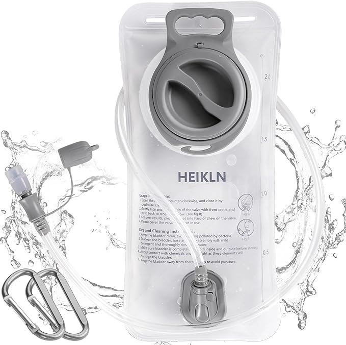 HEIKLN Hydration Bladder 1.5L-2L-2.5L-3L, Leak Proof Water Reservoir, BPA Free by HEIKLN