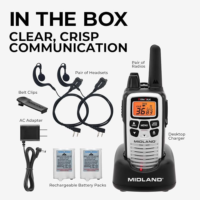 Midland LXT600VP4 FRS Business Walkie Talkies - Image 2