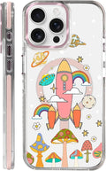 Case for iPhone 13 Pro, Spaceship Mushroom Phone Case Design，for Women Girls by Toulas