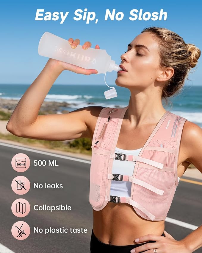 MOKURA Running Vest for Women Men, Lightweight Hydration Vest - Image 7