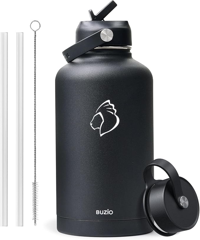 BUZIO Vacuum Insulated Stainless Steel Water Bottle 87oz Half Gallon BPA Free - Image 4