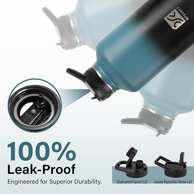 DYSANKY 64 oz Insulated Water Bottle | Thickened Stainless Steel Water Jug - Image 5