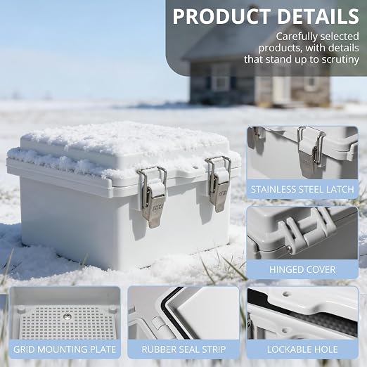 MAKERELE Small Waterproof Electrical Box Outdoor IP67 ABS Plastic Enclosure - Image 3