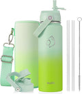BUZIO 24 oz Insulated Water Bottle, Stainless Steel Wide Mouth Water Flask by BUZIO