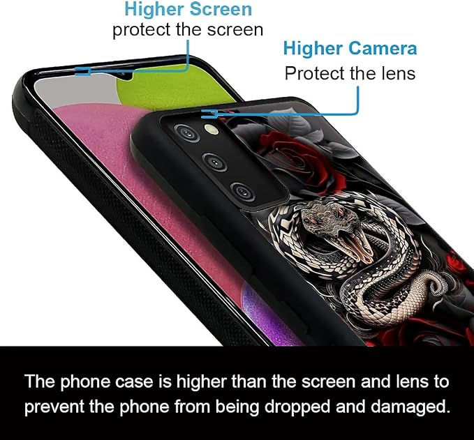 for Samsung Galaxy S20 FE Case, Entwined Rose Snake Pattern Graphic Design Girl - Image 6