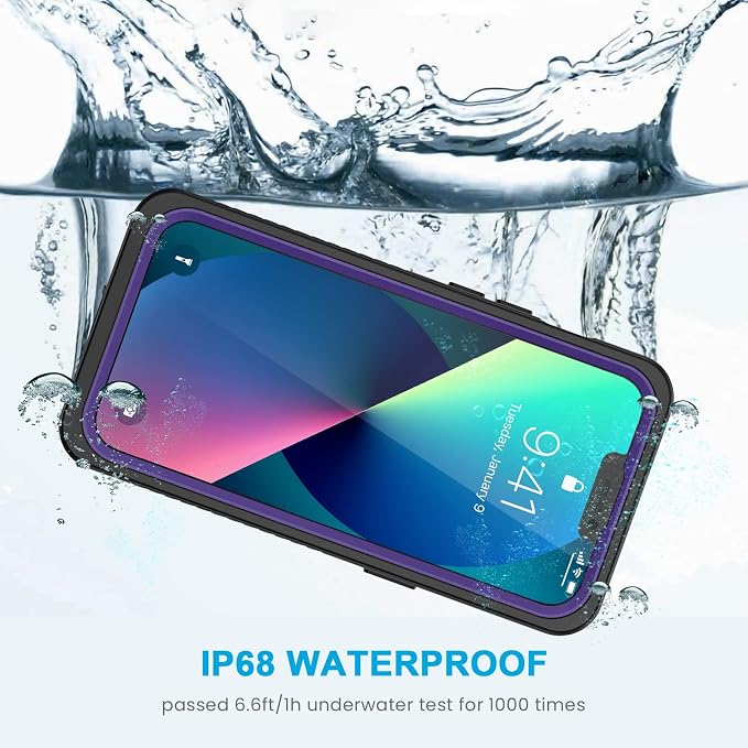 Lanhiem for iPhone 13 Case, IP68 Waterproof Dustproof Shockproof Cases - Image 5