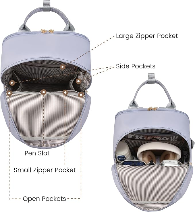 LOVEVOOK Laptop Backpack for Women 15.6 Inch Laptop Bag - Image 4